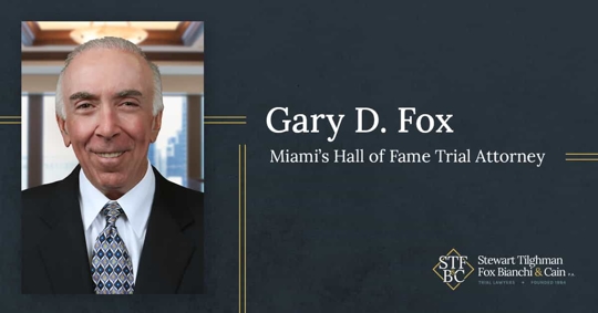 An image of Gary Fox, Lawdragon Hall of Fame honoree.
