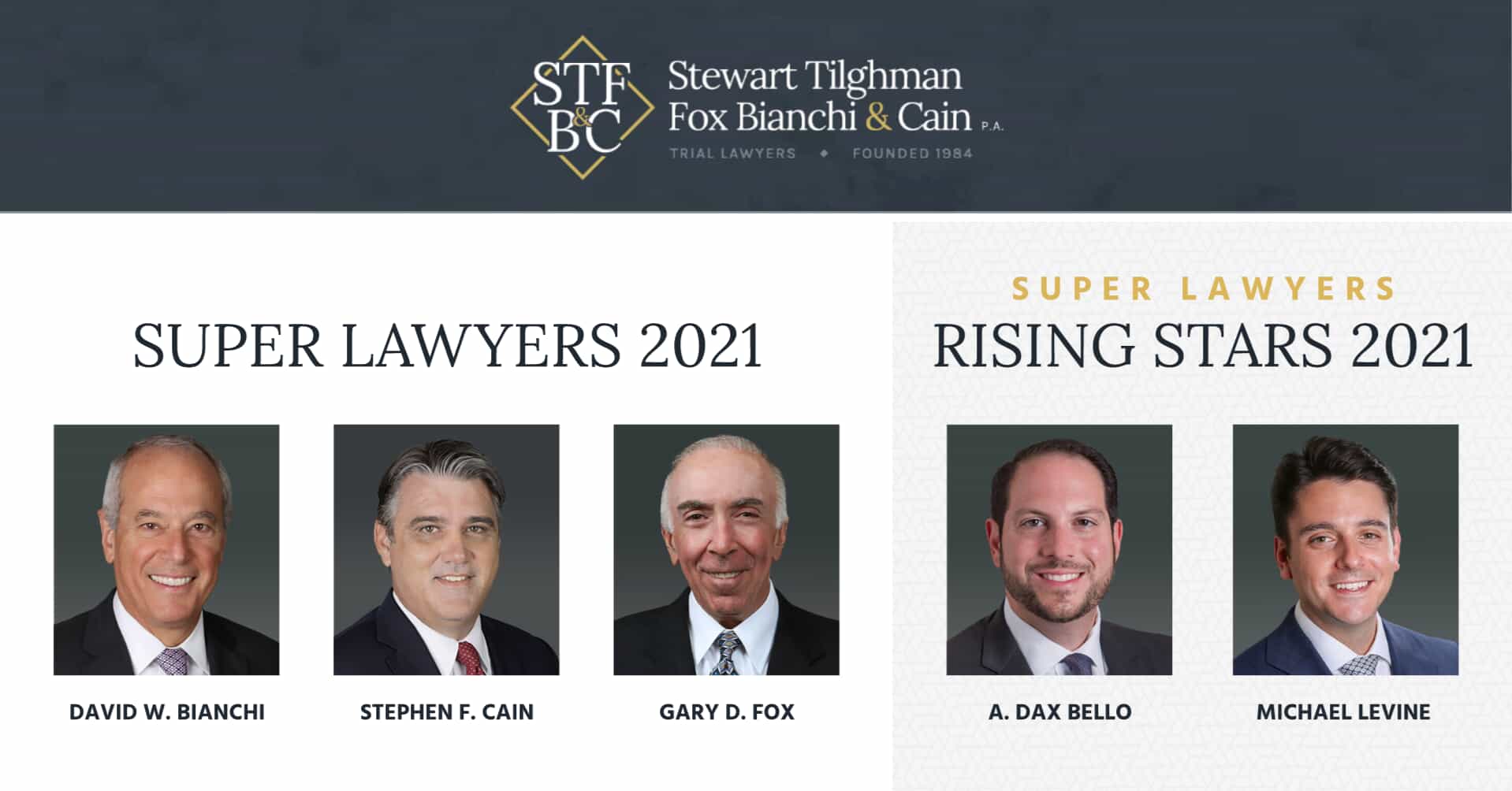 5 STFBC Attorneys Selected to Super Lawyers & Rising Stars